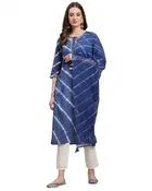 Cotton Embroidered Kurta Set for Women 