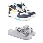 Combo of Sports Shoes & Sliders for Men 
