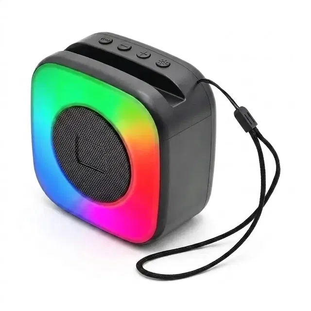 Portable 5W Bluetooth Speaker with LED Light [Multicolor]
