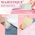 Majestique Classic Canvas Texture Compact Mirror 