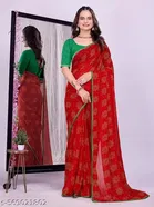 Georgette Bandhini Saree for Women 