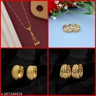 Alloy Pendant with 3 Pair Earrings for Women 