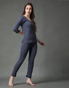 Polycotton Full Sleeves Thermal Set for Women 