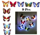 Plastic LED 3D Butterfly Wall Stickers 