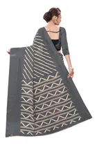 Cotton Linen Printed Saree for Women 