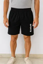 Printed Shorts for Men (Black, M)