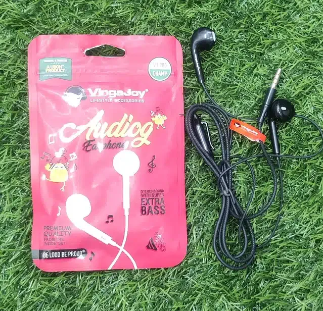 Vingajoy VJ-980 Wired Earphone (Black)