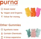 Purna Gummies Superfruits Collagen Mixed Fruit Flavor Gummies For Hair and Skin 