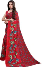 कनूड़ा प्रिंट्स फैंसी विमेंस जॉर्जेट प्रिंटेड साड़ी 