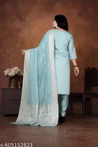 Solid A-line Kurta Set for Women 