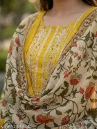 Solid A-line Kurta Set for Women 
