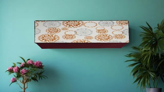 PVC Printed 1.5 Ton AC Cover (Multicolor)