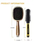 Majestique Hair Brush Set, Paddle Hair Brush & Round Hair Brush for Blow Drying Men and Women 