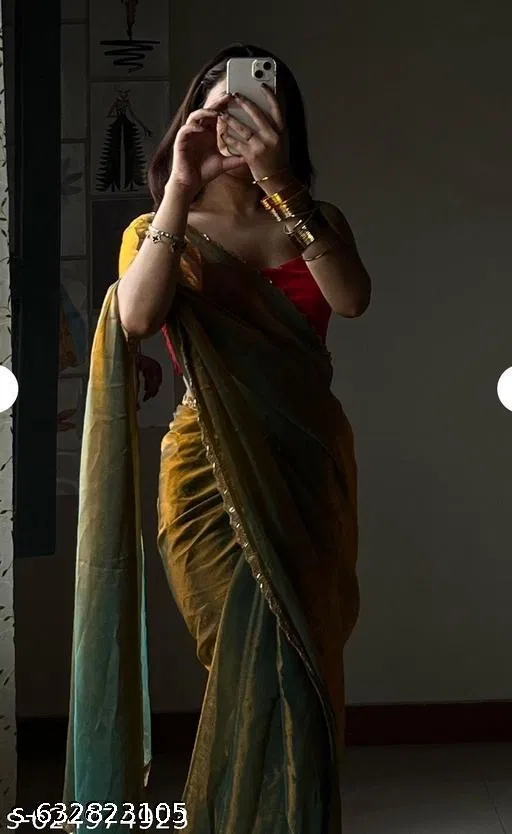 JImmy Choo Saree for Women, Gold (5.5 M)