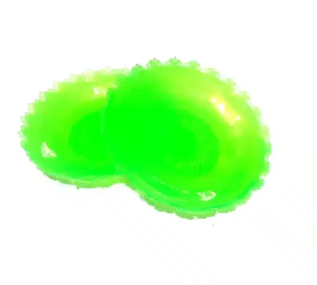 Wall Hanging Jhumar Craft Plastic Plate (Pack of 6) (Green, 7.5 Inches)