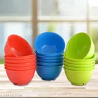 Plastic Bowls (Multicolor, 300 ml) (Pack of 18)