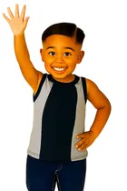 Cotton Solid Innerwear for Boys, Navy Blue 