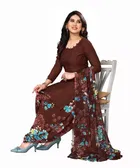 Crepe Unstitched Dress Material for Women 