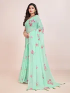 Silk Woven Design Saree for Women, Sea Green 