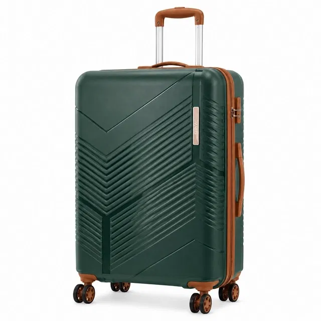 Safari Carter Pro CM 24 Inch [Medium] Trolley Bag with 360° Spinner 8 Wheels, Dusk Green