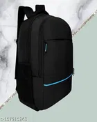 Polyester Backpack for Men & Women, Black