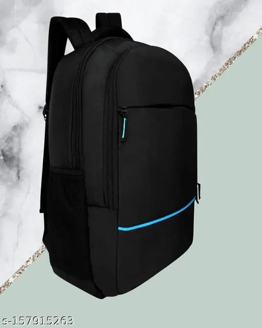 Polyester Backpack for Men & Women, Black