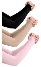 Lycra Solid Full Hand Gloves for Men & Women 
