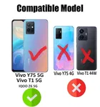 Rubber Mobile Back Cover for Vivo T1 5G 