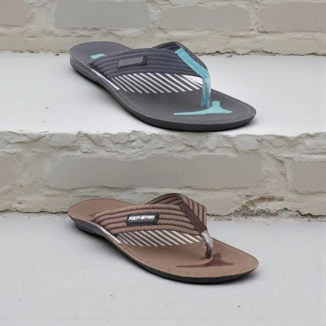 Flipflops for Men, Pack of 2, Multicolor (9)