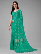 Georgette Foil Printed Saree for Women 