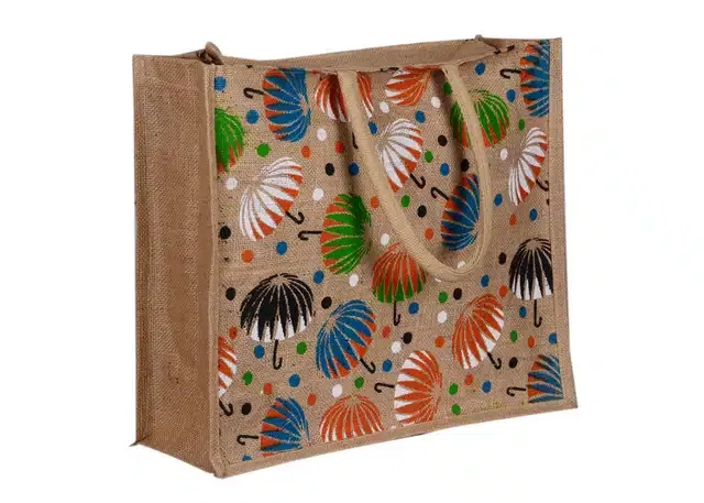 Jute Vegetable Shopping Bag (Brown)