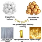 54 Pcs 1st Birthday Decoration kit, Multicolour, Set of 1