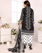 Punjabi Floral Unstitched Suit for Women 