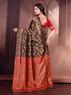 Banarasi Silk Embroidered Saree for Women 