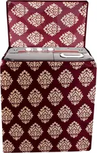 Semi-Automatic Washing Machine Cover (Maroon,Pack of 1)