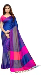 Chanderi Silk Ethnic Motif Saree for Women 