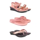 Combo of Heels with Slippers & Flats for Women 