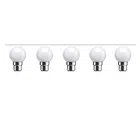 High Bright LED Bulbs (Pack of 5) (White, 0.5 W)