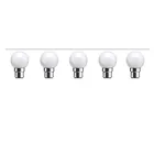 High Bright LED Bulbs (Pack of 5) (White, 0.5 W)