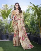 Chiffon Printed Saree for Women 