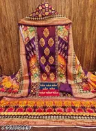 Bandhani Printed Jaipuri Designs Embroidered Top Bottom Duppata for Women 