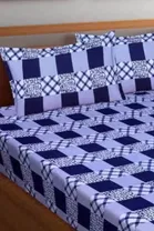 Printed Double Bedsheet with 2 Pillow Covers 