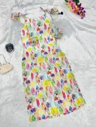 Organza Printed Kurti for Women 