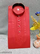 Cotton Solid Kurta for Men 