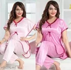 Satin Nightsuit for Women 