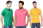 Solid Polo T-shirt for Men, Pack of 3 