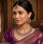 Mehandi Finish Necklace Set for Women 