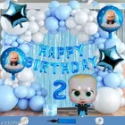 Boss Baby Theme 2nd Happy Birthday Decoration Items For Girls, Multicolor, Pack of 112