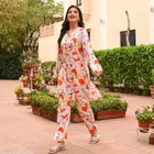 Printed Rayon Top and Bottom - Co-Ord Set for Women 