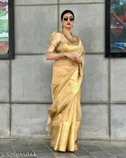 Tissue Silk Banarasi Kanjivaram Saree for Women 